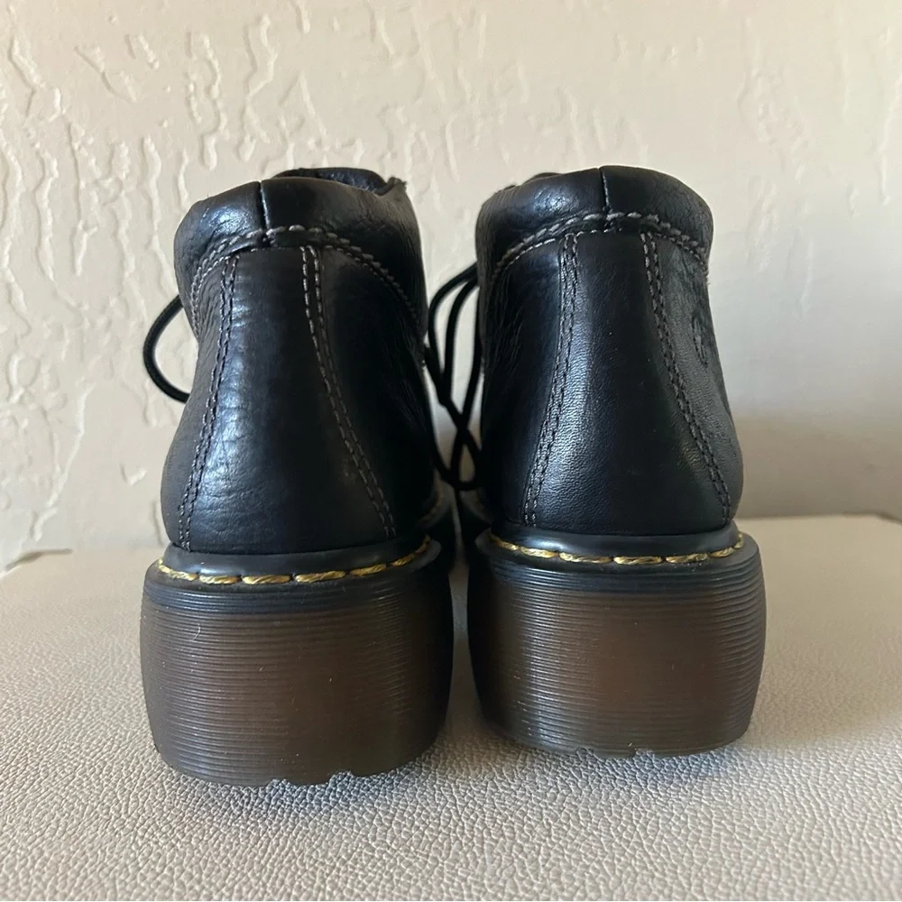 SOLD - Dr Martens Vintage Platform Daisy Oxford Shoes Y2k Leather 12283 - Picture 4 of 12